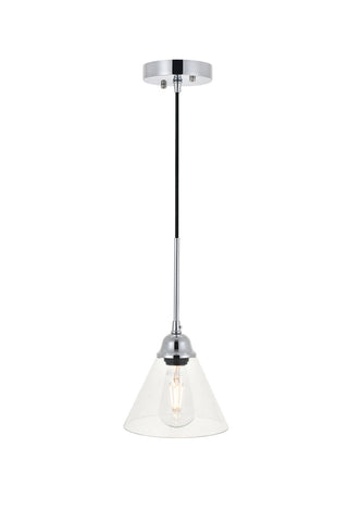 ZC121-LD4017D7C - Living District: Histoire 1 light chrome Pendant