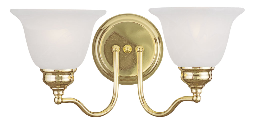 Livex Essex 2 Light Polished Brass Bath Light - C185-1352-02