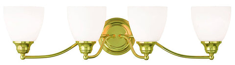 Livex Somerville 4 Light Polished Brass Bath Light - C185-13674-02