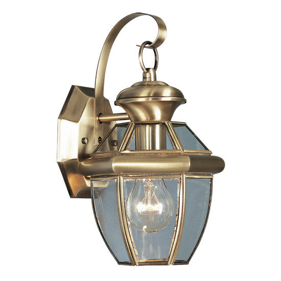 Livex Monterey 1 Light AB Outdoor Wall Lantern - C185-2051-01