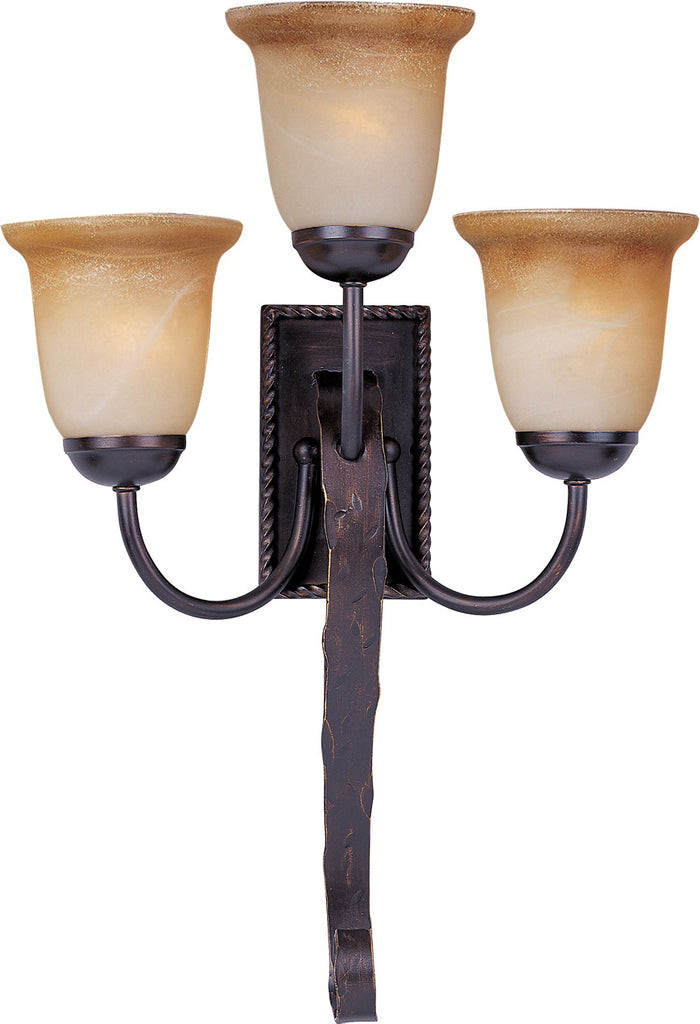 Aspen 3-Light Wall Sconce Oil Rubbed Bronze - C157-20619VAOI