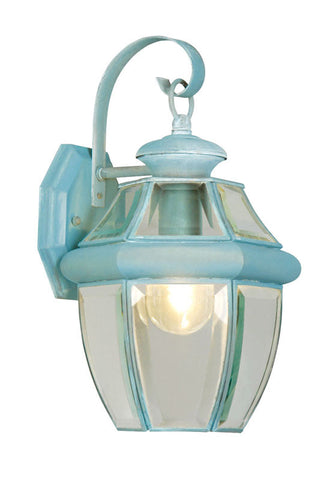 Livex Monterey 1 Light Verdigris Outdoor Wall Lantern - C185-2151-06