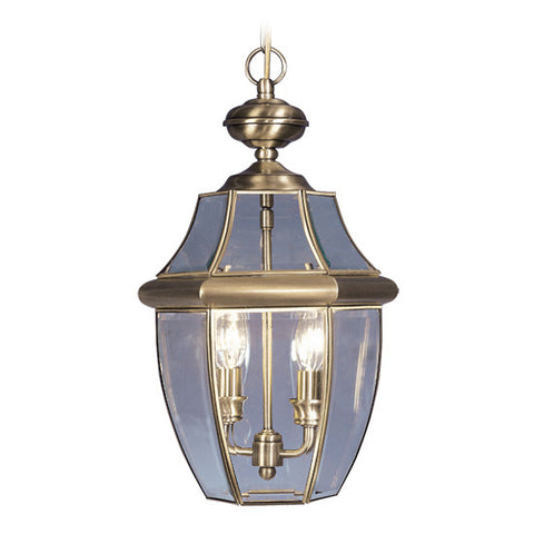 Livex Monterey 2 Light AB Outdoor Chain Lantern  - C185-2255-01