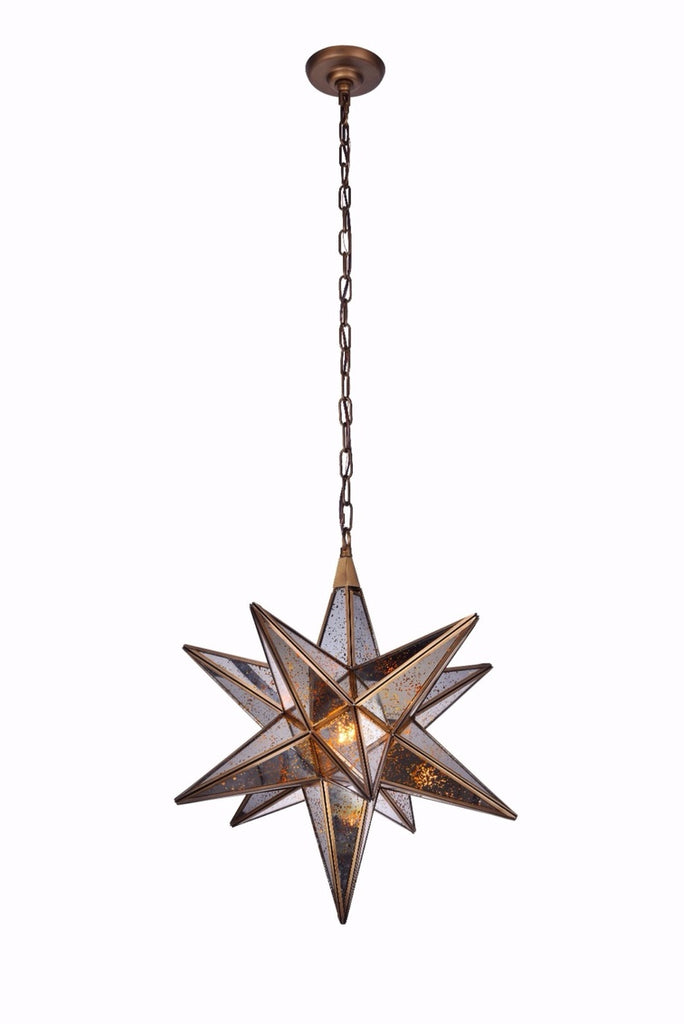 ZC121-1703D18DAB - Urban Classic: Orion 1 Light Dark Antique Brass Pendant