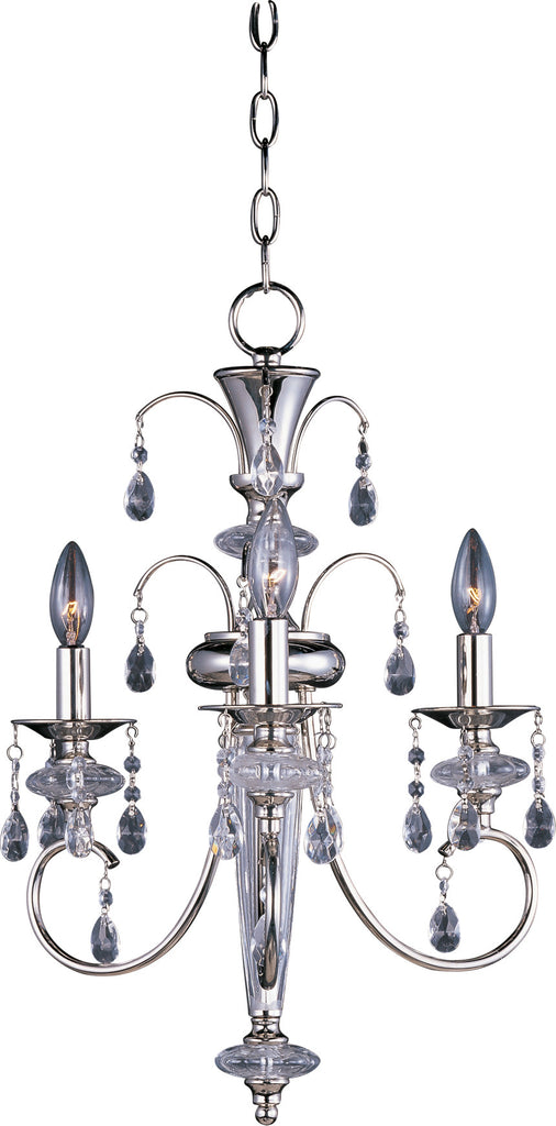 Montgomery 3-Light Chandelier Polished Nickel - C157-24303CLPN