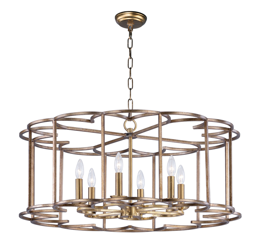 Helix 6-Light Chandelier Bronze Fusion - C157-24735BZF