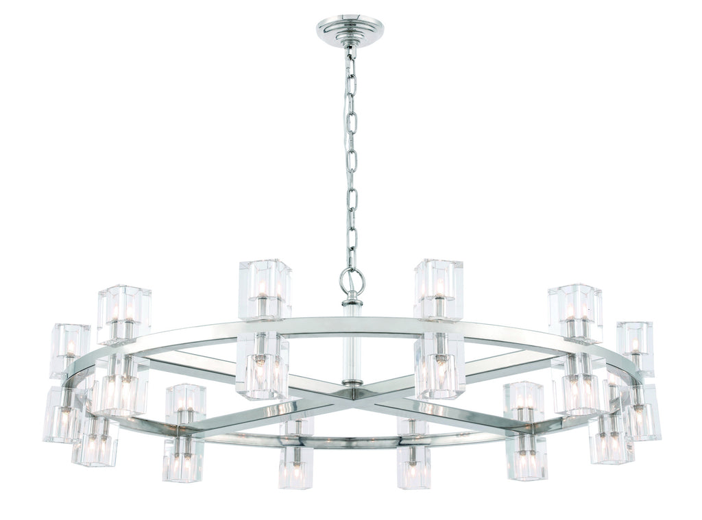 ZC121-1550G42PN - Urban Classic: Chateau 20 light Polished Nickel Pendant