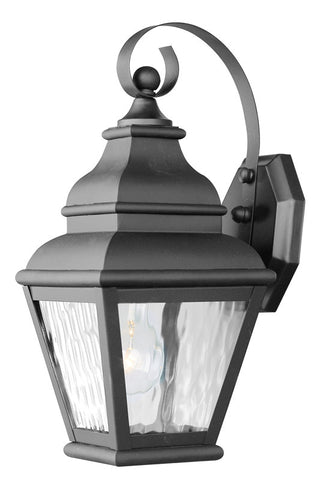 Livex Exeter 1 Light Black Outdoor Wall Lantern - C185-2601-04