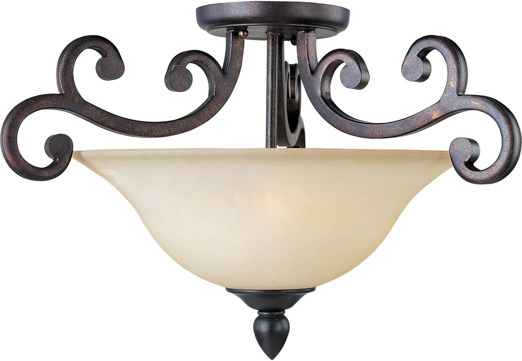 Richmond 3-Light Semi-Flush Mount Colonial Umber - C157-31001WSCU