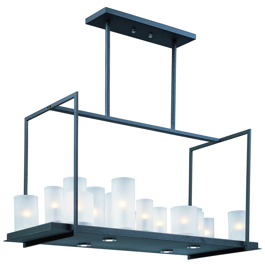 Urban Nights 20-Light Chandelier Textured Black - C157-32467FTTXB