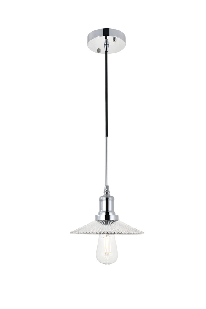 ZC121-LD4040D8C - Living District: Waltz 1 light chrome Pendant