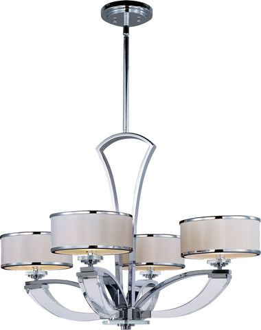 Metro 4-Light Chandelier Polished Chrome - C157-39824BCWTPC