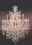 Set of 2-1 Large Foyer/Entryway Maria Theresa Empress Crystal (Tm) Chandeliers Lighting! H 60" W 52" and 1 Chandelier Crystal Lighting H30" X W28" - B12/2756/36+1 + 21532/12+1