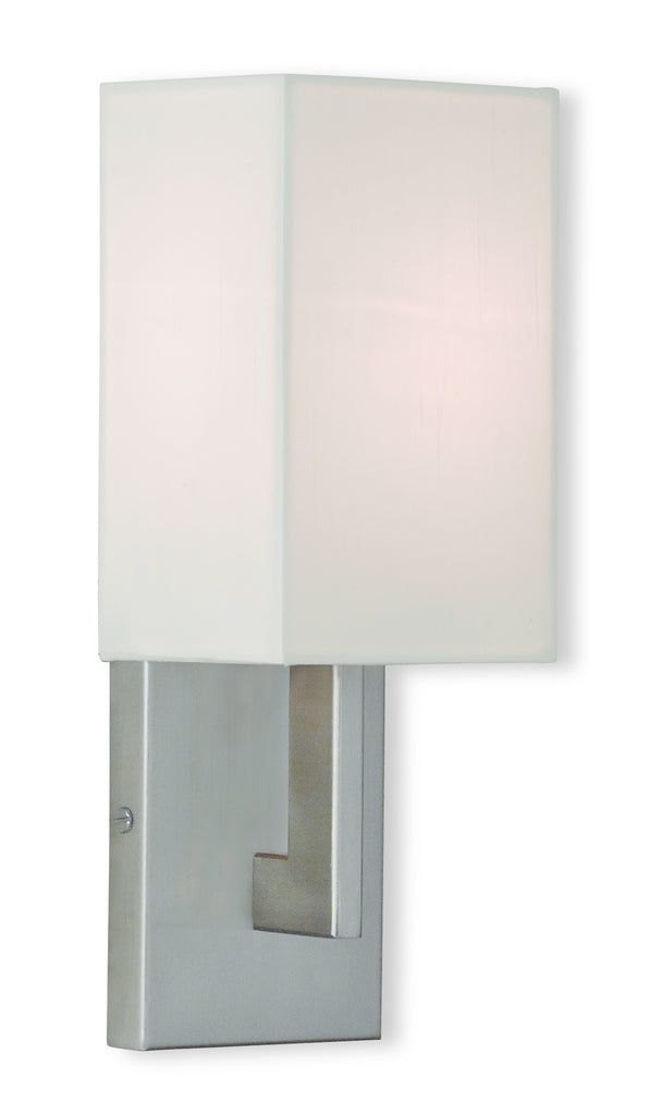 Livex Hollborn 1 Light Brushed Nickel Wall Sconce - C185-51101-91