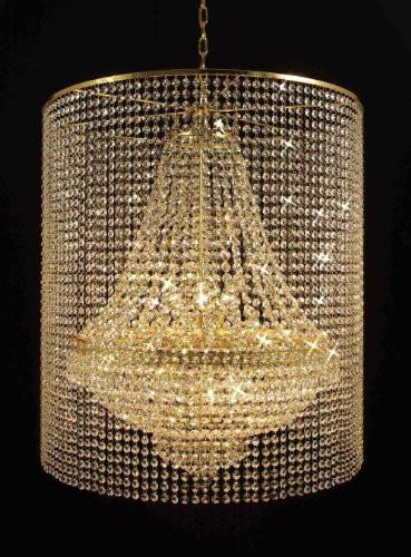 Empire Crystal Chandelier Empress Crystal (Tm) Lighting With Crystal Shade - A500-Gold/C2/870/9