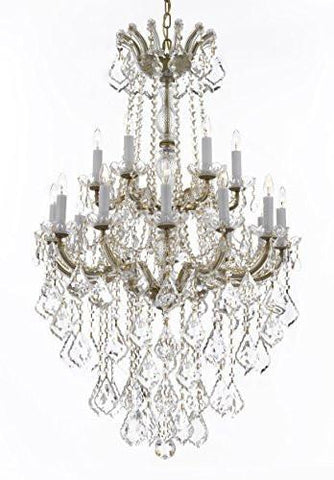 Maria Theresa Crystal Chandelier Chandeliers Lighting H 50" X W 30" - Great For Dining Room Entryway Or Living Room - A500-B13/152/18