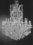 Set of 2-1 Chandelier Lighting Crystal Chandeliers H30"X W28" and 1 Maria Theresa Chandelier Crystal Lighting Chandeliers Dressed with Empress Crystal (Tm) H 50" W 37" - CS/21532/12+1 + CS/2232/24+1 A500-