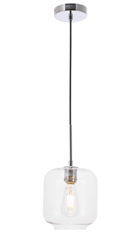 ZC121-LD2272C - Living District: Collier 1 light Chrome and Clear glass pendant