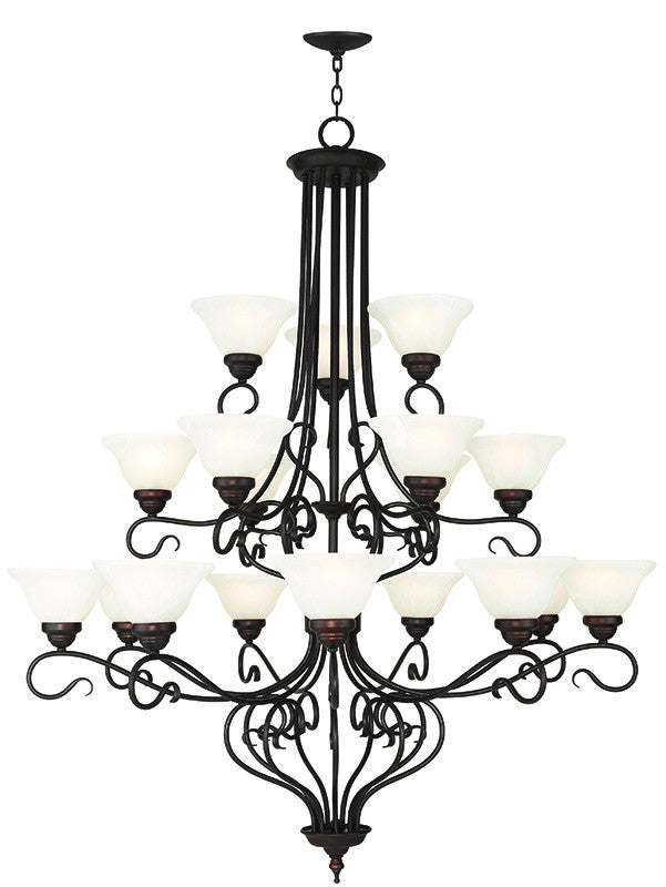 Livex Coronado 18 Light Bronze Foyer Chandelier - C185-6139-07