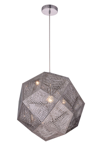 ZC121-PD2054 - Urban Classic: Kronos 1 Light Chrome Pendant