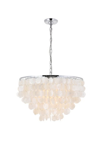 ZC121-LD5050D24C - Living District: Selene 6 light Chrome Pendant