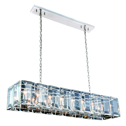 ZC121-1212D60PN - Urban Classic: Monaco 18 light Polished Nickel Chandelier Clear Glass Crystal