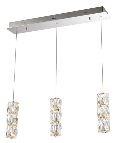 ZC121-3500D3C - Regency Lighting: Polaris LED light Chrome Pendant Clear Elegant Cut Crystal