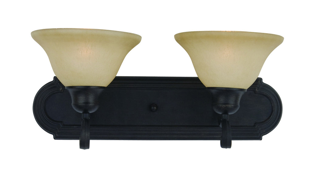 Essentials 2-Light Bath Vanity Oil Rubbed Bronze - C157-8012WSOI