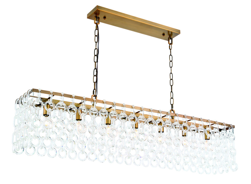 ZC121-1714D50LAB - Urban Classic: Debutante 7 light Light Antique Brass Pendant