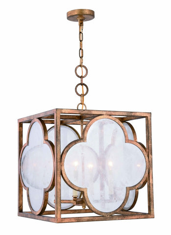 ZC121-1526D18GIAG - Urban Classic: Trinity 4 light Golden Iron Pendant