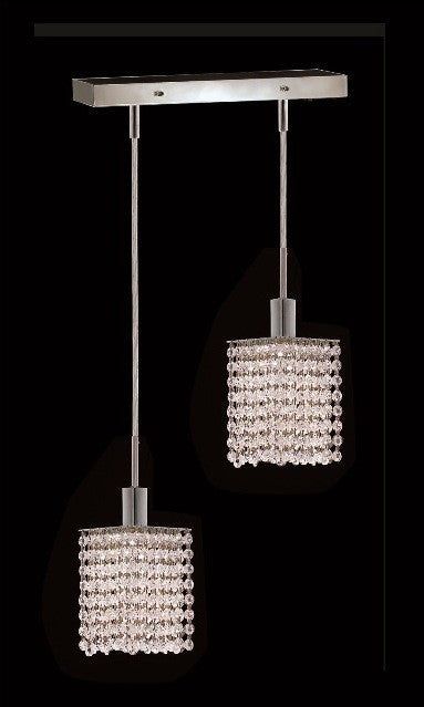 ZC121-1282D-O-S-CL/EC By Regency Lighting Mini Collection 2 Lights Pendant Chrome Finish