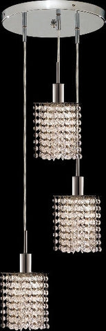 ZC121-1283D-R-P-CL/EC By Regency Lighting Mini Collection 3 Lights Pendant Chrome Finish