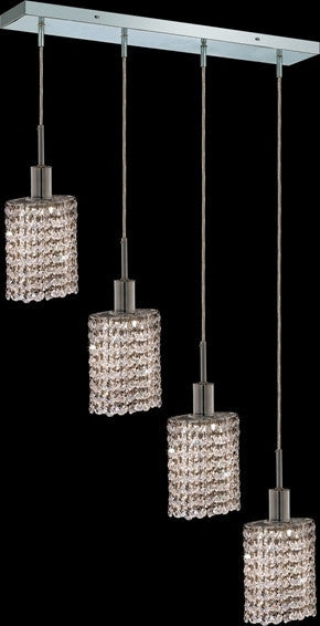 ZC121-1284D-O-E-CL/EC By Regency Lighting Mini Collection 4 Lights Pendant Chrome Finish