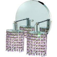 C121-1382W-R-R-RO/RC By Elegant Lighting Mini Collection 2 Lights Wall Sconce Chrome Finish