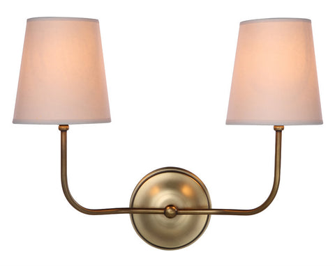 C121-1411W18BB By Elegant Lighting - Lancaster Collection Burnish Brass Finish 1 Light Wall Sconce