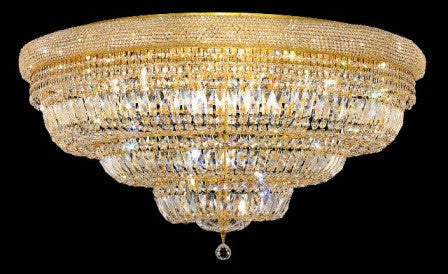 C121-1803F42G By Regency Lighting-Primo Collection Gold Finish 30 Lights Flush