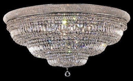 C121-1803F48C By Regency Lighting-Primo Collection Chrome Finish 33 Lights Flush