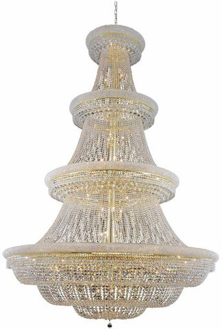 C121-1803G72G/RC By Elegant Lighting Primo Collection 66 Light Foyer/Hallway Gold Finish