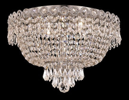 ZC121-V1900F16C By Regency Lighting-Century Collection Chrome Finish 4 Lights Flush