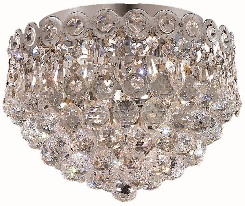 ZC121-1901F10C/EC By Regency Lighting - Century Collection Chrome Finish 3 Lights Flush Mount