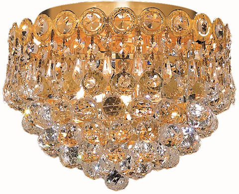 ZC121-1901F10G/EC By Regency Lighting - Century Collection Gold Finish 3 Lights Flush Mount