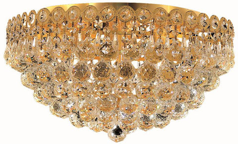 ZC121-1901F18G/EC By Regency Lighting - Century Collection Gold Finish 6 Lights Flush Mount