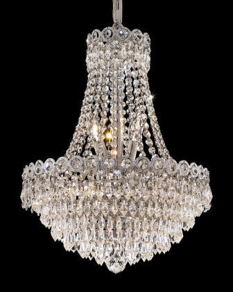 C121-1902D16C By Regency Lighting-Century Collection Chrome Finish 8 Lights Chandelier