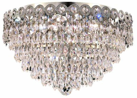 ZC121-1902F16C/EC By Regency Lighting - Century Collection Chrome Finish 4 Lights Flush Mount