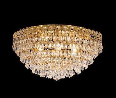 C121-1902F18G By Regency Lighting-Century Collection Gold Finish 4 Lights Flush