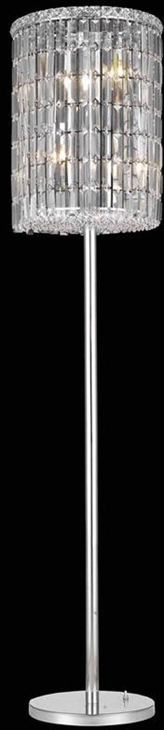 C121-2030FL65C/RC By Elegant Lighting Maxim Collection 4 Light Floor Lamp Chrome Finish