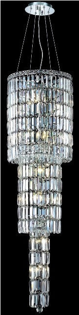 ZC121-2030G54C/EC By Regency Lighting Maxim Collection 12 Light Chandeliers Chrome Finish