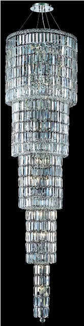 ZC121-2030G80C/EC By Regency Lighting Maxim Collection 22 Light Chandeliers Chrome Finish