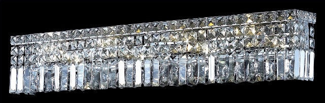 ZC121-V2032W30C/EC By Elegant Lighting Maxim Collection 6 Light Wall Sconces Chrome Finish