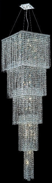 ZC121-2033G80C/EC By Regency Lighting Maxim Collection 22 Light Chandeliers Chrome Finish